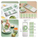 5 in 1 Stainless Steel Multifunctional Vegetable Cutter and Slicer