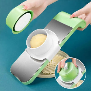 5 in 1 Stainless Steel Multifunctional Vegetable Cutter and Slicer