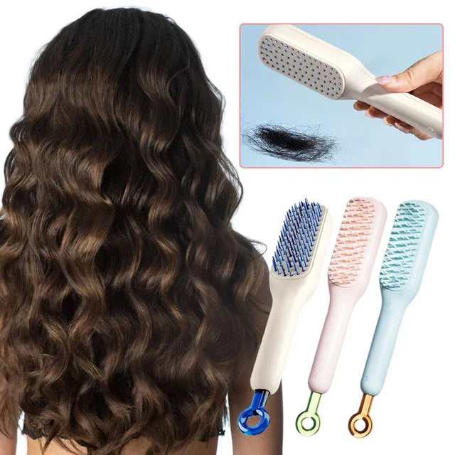 Self Cleaning Hair Brush Comb