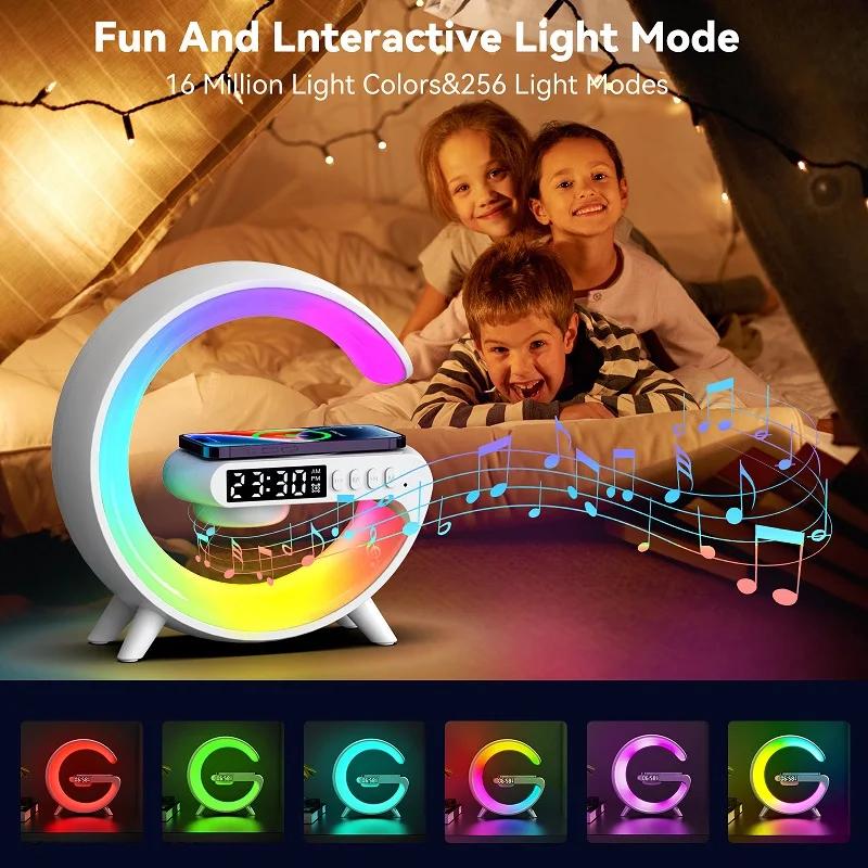 RGB G-LAMP FAST WIRELESS CHARGING BLUETOOTH SPEAKER G-63