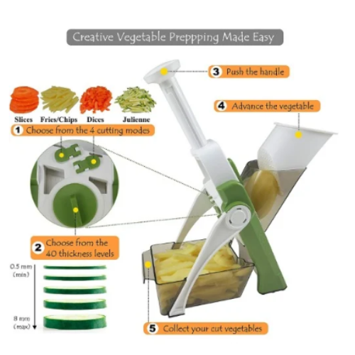 Spring Slicer And Vegetable Cutter