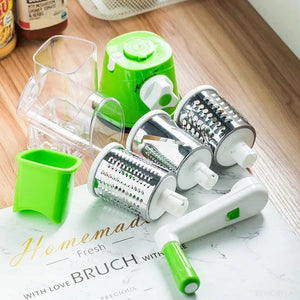 Multifunctional Roller Vegetable Cutter, 3 In 1 Vegetable Slicer And Cutter